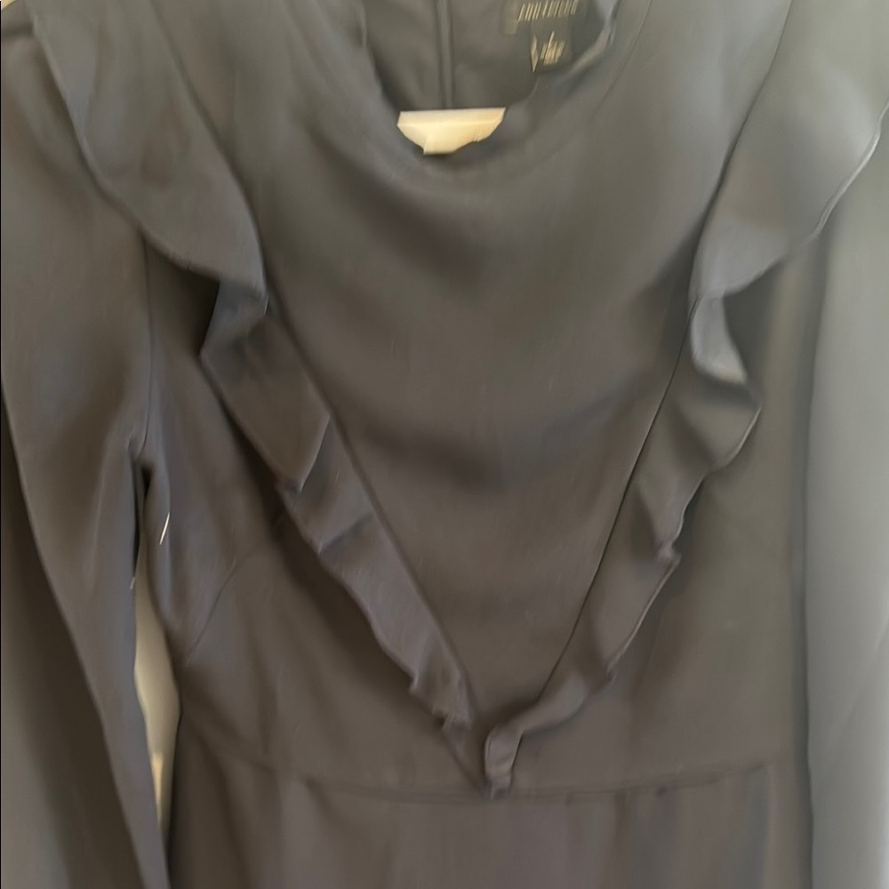 Ann Taylor Midnight Blue Long Sleeve Dress - Picture 3 of 5